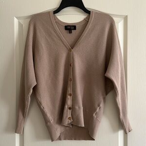 TRUTH by Republic Tan Brown Button Front Sweater